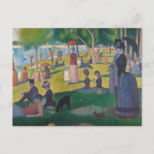 Zondag om 12.00 uur op het eiland La Grande Jatte Briefkaart (Voorkant)