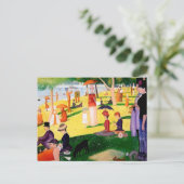 Zondag om 12.00 uur op het eiland La Grande Jatte Briefkaart (Staand voorkant)