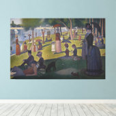 Zondag om 12.00 uur op het eiland La Grande Jatte Canvas Afdruk (Insitu (Houten vloer))