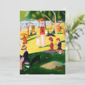 Zondag om 12.00 uur op het eiland La Grande Jatte Kaart (Staand voorkant)