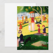 Zondag om 12.00 uur op het eiland La Grande Jatte Kaart (Voorkant / Achterkant)