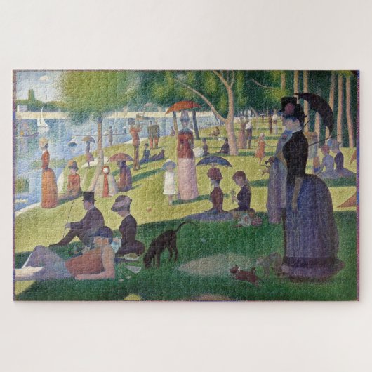 Zondag om 12.00 uur op het eiland La Grande Jatte Legpuzzel (Horizontaal)