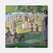 Zondag om 12.00 uur op het eiland La Grande Jatte Magneet (Voorkant)