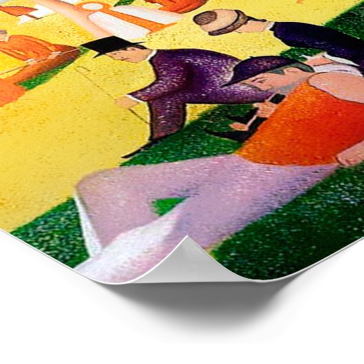 Zondag om 12.00 uur op het eiland La Grande Jatte Poster (Hoek)