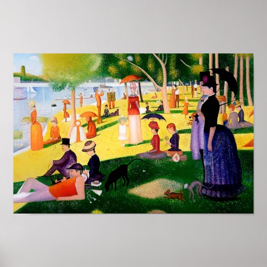 Zondag om 12.00 uur op het eiland La Grande Jatte Poster (Voorkant)