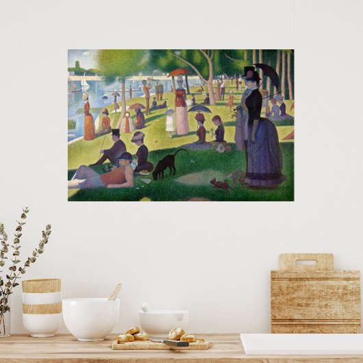 Zondag om 12.00 uur op het eiland La Grande Jatte Poster (Keuken)