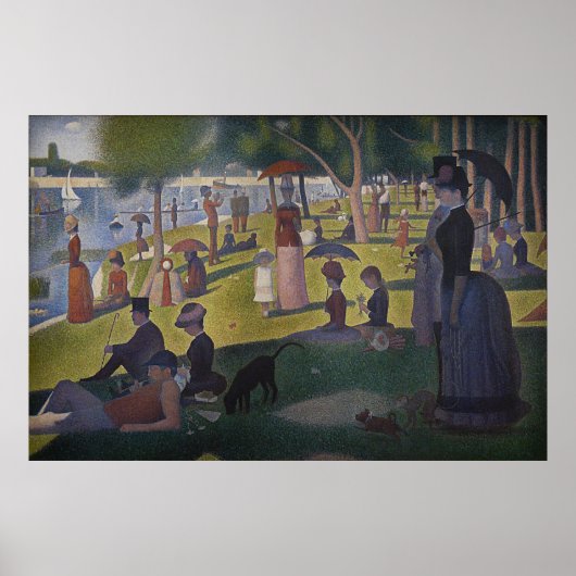Zondag om 12.00 uur op het eiland La Grande Jatte Poster (Voorkant)