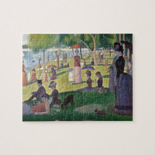 Zondag om 12.00 uur Seurat Neo Impressionist Paint Legpuzzel