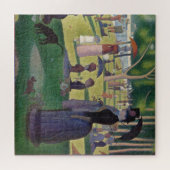 Zondag om 12.00 uur Seurat Neo Impressionist Paint Legpuzzel (Horizontaal)