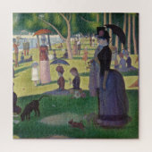 Zondag om 12.00 uur Seurat Neo Impressionist Paint Legpuzzel (Verticaal)