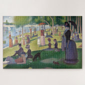 Zondag om 12.00 uur Seurat Neo Impressionist Paint Legpuzzel (Horizontaal)