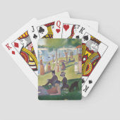 Zondag om 12.00 uur Seurat Neo Impressionist Paint Pokerkaarten (Achterkant)