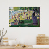 Zondag om 12.00 uur Seurat Neo Impressionist Paint Poster (Keuken)