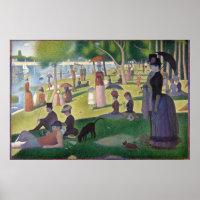 Zondag om 12.00 uur Seurat Neo Impressionist Paint