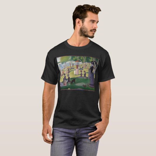 Zondag om 12.00 uur Seurat Neo Impressionist Paint T-shirt (Voorkant volledig)