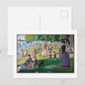 Zondag om 12.00 uur te La Grande Jatte, Seurat Briefkaart (Voorkant / Achterkant)