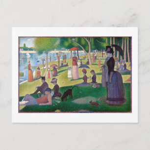 Zondag om 12.00 uur te La Grande Jatte, Seurat Briefkaart