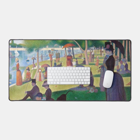 Zondag om 12.00 uur te La Grande Jatte, Seurat Bureaumat (Keyboard & Muis)
