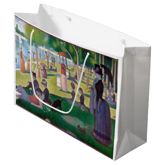 Zondag om 12.00 uur te La Grande Jatte, Seurat Groot Cadeauzakje (Voorkant Gekanteld)