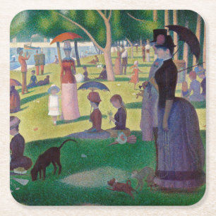 Zondag om 12.00 uur te La Grande Jatte, Seurat Kartonnen Onderzetters