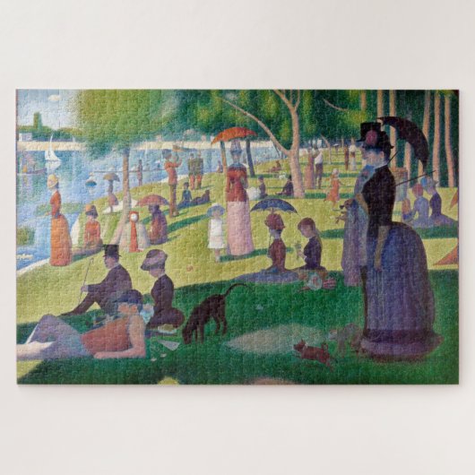 Zondag om 12.00 uur te La Grande Jatte, Seurat Legpuzzel (Horizontaal)