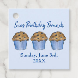 Zondag Ontbijt Brunch Party Blueberry Muffin Bedankjes Labels