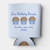 Zondag Ontbijt Brunch Party Blueberry Muffin Blikjeskoeler (Voorkant)