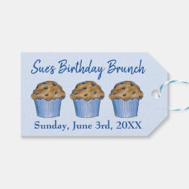 Zondag Ontbijt Brunch Party Blueberry Muffin Cadeaulabel