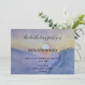 Zondag op bergen verjaardagsfeest kaart (Staand voorkant)