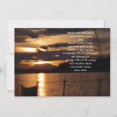 Zondag op een Sail Boat bruiloft Kaart (Voorkant)