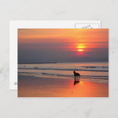 Zondag op het Briefkaart van het Ierse Zee (Voorkant / Achterkant)