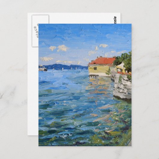 Zondag op het meer van de Constance (Zuid-Duitslan Briefkaart (Voorkant / Achterkant)