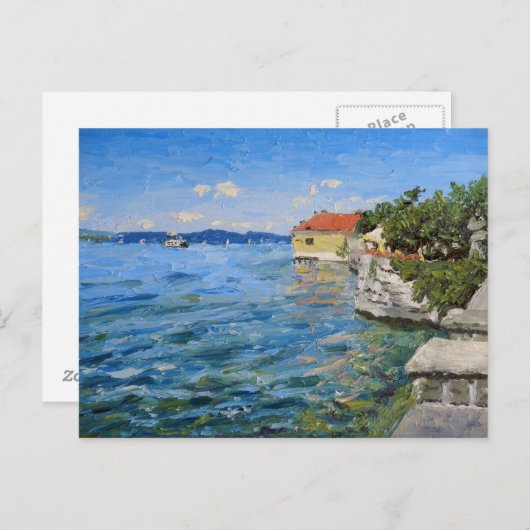 Zondag op het meer van de Constance (Zuid-Duitslan Briefkaart (Voorkant / Achterkant)