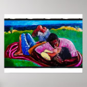 Zondag op het strand poster (Voorkant)