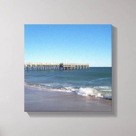 Zondag op Sandbridge in Virginia Beach Canvas Afdruk (Voorkant)