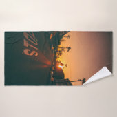Zondag over de horizon badhanddoek (Badhanddoek)