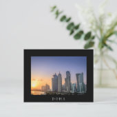 Zondag over de stad Doha, Qatar Briefkaart (Staand voorkant)