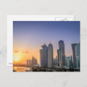 Zondag over de stad Doha, Qatar Briefkaart (Voorkant / Achterkant)