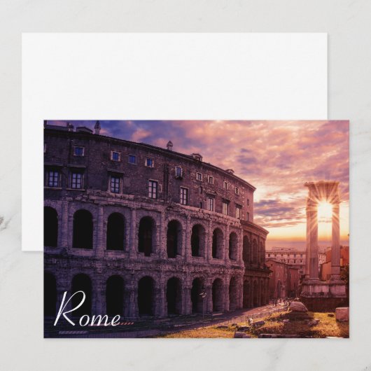 Zondag over het Colosseum van Rome in Rome (Voorkant / Achterkant)