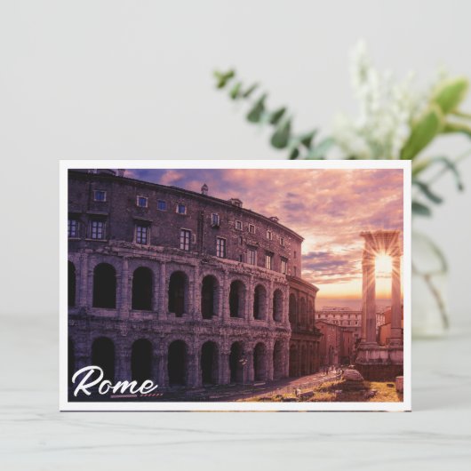 Zondag over het Colosseum van Rome in Rome (Staand voorkant)