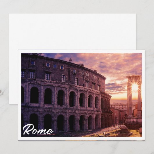 Zondag over het Colosseum van Rome in Rome (Voorkant / Achterkant)