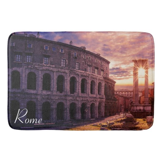 Zondag over het Colosseum van Rome in Rome Badmat (Voorkant)