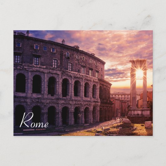 Zondag over het Colosseum van Rome in Rome Briefkaart (Voorkant)