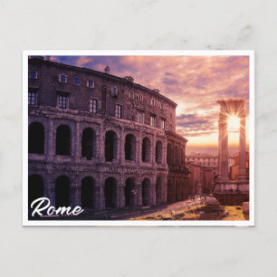 Zondag over het Colosseum van Rome in Rome Briefkaart