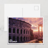 Zondag over het Colosseum van Rome in Rome Briefkaart (Voorkant / Achterkant)