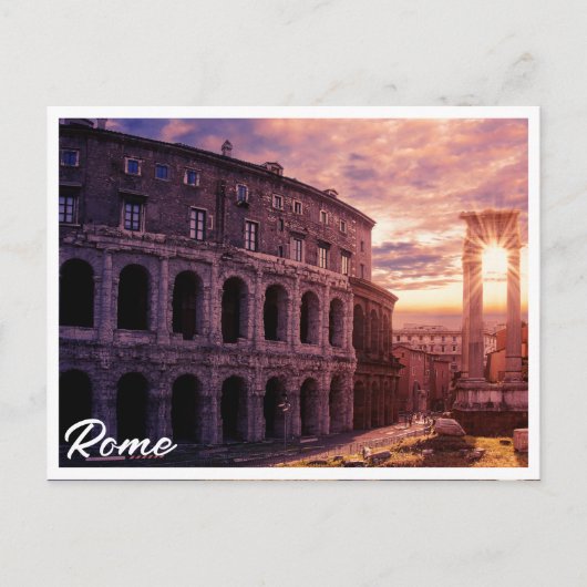 Zondag over het Colosseum van Rome in Rome Briefkaart (Voorkant)