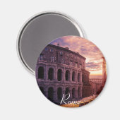 Zondag over het Colosseum van Rome in Rome Magneet (Voorkant / Achterkant)