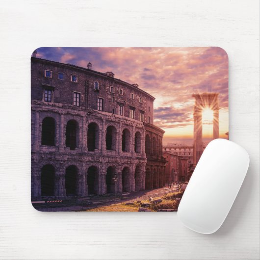 Zondag over het Colosseum van Rome in Rome Muismat (Met muis)