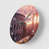 Zondag over het Colosseum van Rome in Rome Ronde Klok (Hoek)