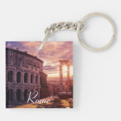 Zondag over het Colosseum van Rome in Rome Sleutelhanger (Achterkant)